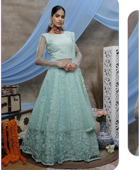 Picture of Ideal Sky Blue Party Wear Gown