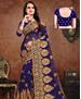 Picture of Bewitching Blue Georgette Saree