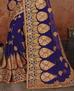 Picture of Bewitching Blue Georgette Saree