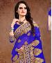 Picture of Comely Blue Georgette Saree