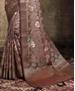 Picture of Statuesque Brown Georgette Saree