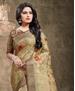 Picture of Ideal Golden Georgette Saree