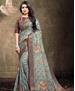 Picture of Amazing Blue Georgette Saree