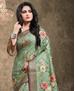 Picture of Enticing Green Georgette Saree