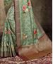 Picture of Enticing Green Georgette Saree