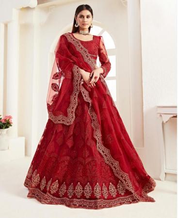 Picture of Ideal Red Lehenga Choli