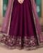 Picture of Pretty Wine Anarkali Salwar Kameez