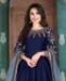 Picture of Comely Royal Blue Anarkali Salwar Kameez