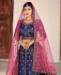 Picture of Statuesque Navy Blue Lehenga Choli