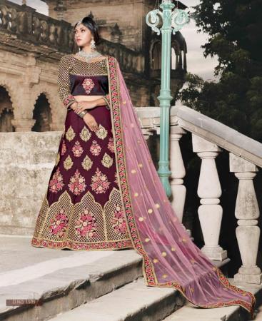 Picture of Elegant Wine Lehenga Choli