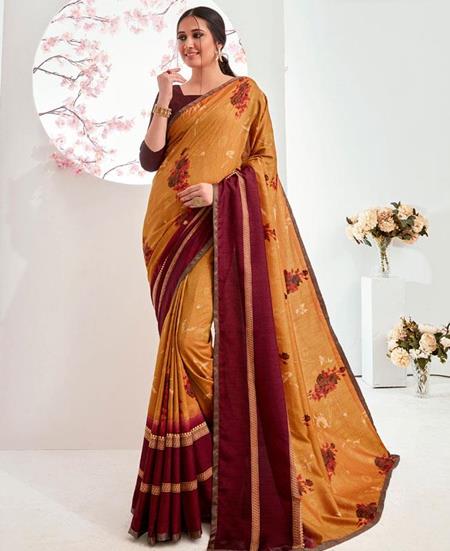 Picture of Beautiful Designer Casual Saree