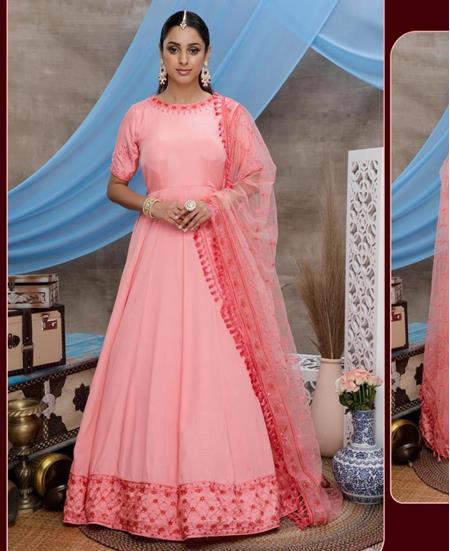 Picture of Ideal Pink Designer Salwar Kameez