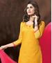 Picture of Superb Yellow Cotton Salwar Kameez