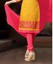 Picture of Superb Yellow Cotton Salwar Kameez