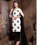 Picture of Well Formed White Cotton Salwar Kameez