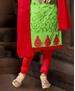 Picture of Bewitching Green Cotton Salwar Kameez