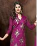 Picture of Resplendent Purple Cotton Salwar Kameez