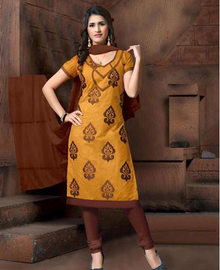 Picture of Sublime Occur Yellow Cotton Salwar Kameez