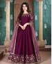 Picture of Pretty Wine Anarkali Salwar Kameez