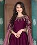 Picture of Pretty Wine Anarkali Salwar Kameez