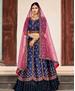 Picture of Statuesque Navy Blue Lehenga Choli