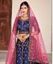 Picture of Statuesque Navy Blue Lehenga Choli