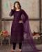 Picture of Admirable Wine Straight Cut Salwar Kameez