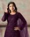 Picture of Admirable Wine Straight Cut Salwar Kameez