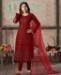 Picture of Ravishing Red Straight Cut Salwar Kameez