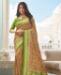 Picture of Charming Beige & Green Silk Saree