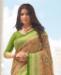 Picture of Charming Beige & Green Silk Saree