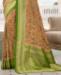 Picture of Charming Beige & Green Silk Saree