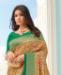 Picture of Fine Beige & Rama Silk Saree