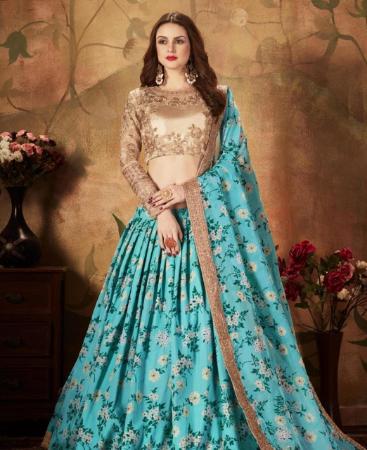 Picture of Fine Blue Lehenga Choli