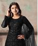 Picture of Good Looking Black Straight Cut Salwar Kameez