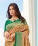 Picture of Fine Beige & Rama Silk Saree