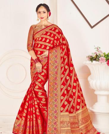 Picture of Sublime Red Casual Saree