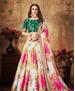 Picture of Delightful White & Multi Lehenga Choli