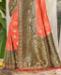 Picture of Excellent Peach Silk Saree