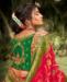 Picture of Pleasing Pink+green Silk Saree