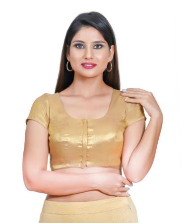 Picture of Good Looking Copper Gold Designer Blouse