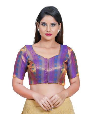 Picture of Stunning Brinjal Designer Blouse