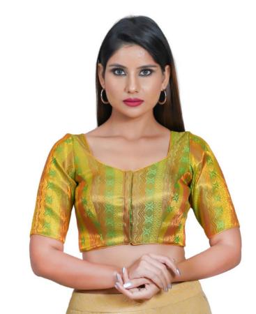 Picture of Lovely Parrot Green Designer Blouse