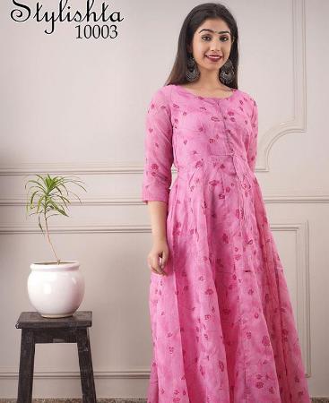 Picture of Good Looking Pink Readymade Gown