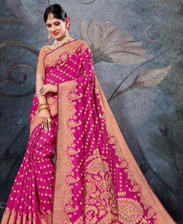 Picture of Excellent Rani Pink Casual Saree