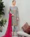 Picture of Amazing Grey Straight Cut Salwar Kameez