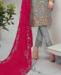 Picture of Amazing Grey Straight Cut Salwar Kameez