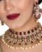 Picture of Amazing Maroon Necklace Set