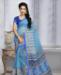 Picture of Delightful Sky Blue Casual Saree