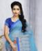 Picture of Delightful Sky Blue Casual Saree